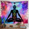 Chakra Meditation Tapestry psychedelic Mysterious Spiritual Style Wall Hanging Bedroom Dormitory Yoga Room Decoration