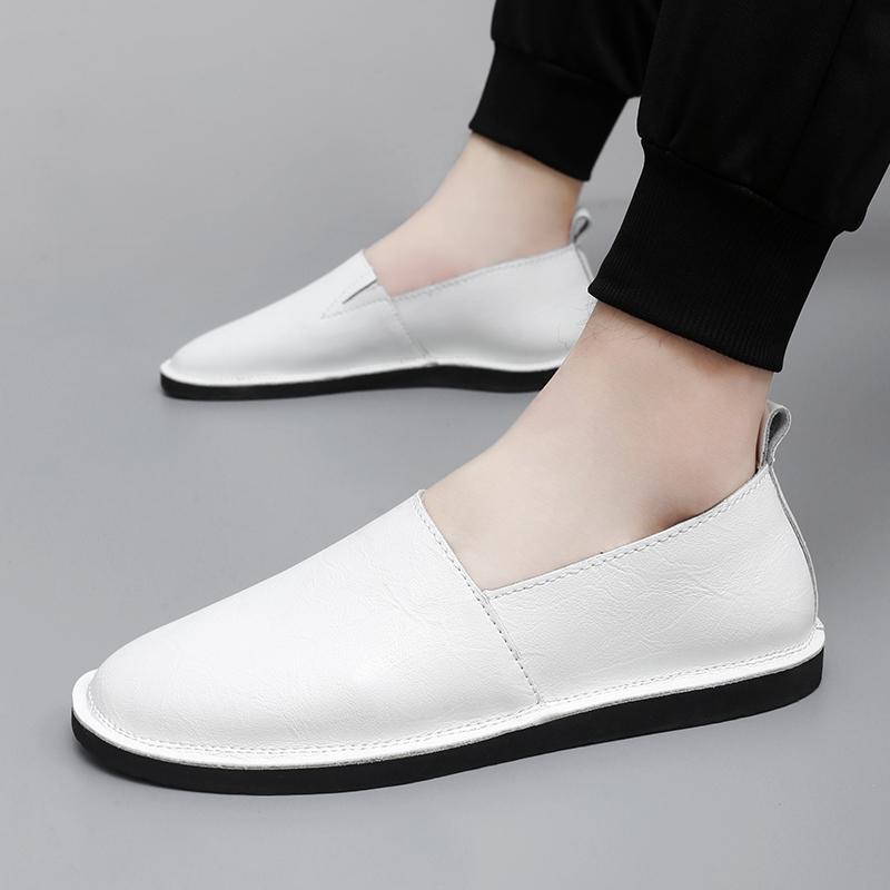 Men Loafers 2024 Cow Leather Shoes Men Casual Shoes Slip On Moccasins Breathable Man Driving Flats Leather Shoes Men Moccasins