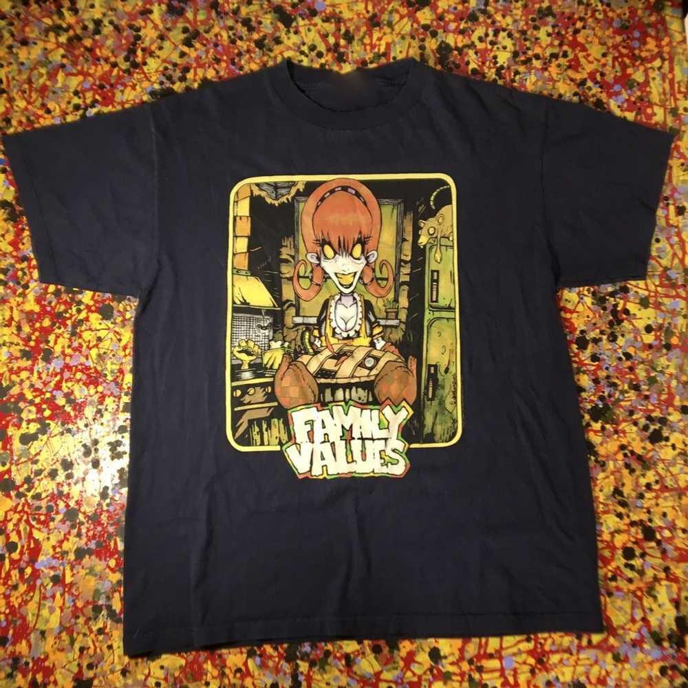 korn family values tour 2001 T-shirt Cotton Unisex Classic Tee All Size S-4XL VN Unisex T-Shirt