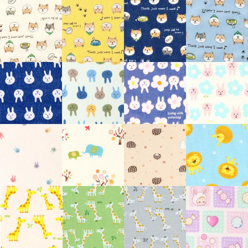 Детский набор из 30 половинных носовых платков из марли, симпатичный узор, набор для вечеринок и мероприятий [кластер] [кластер] [полностью