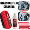 Средство для удаления масляной пленки со стекол автомобиля, мощный очиститель лобового стекла, губка для чистки стекол автомобиля, щетка для удаления пятен от воды, автодетейлинг