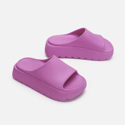 Спортивные сандалии из прессованной резины цвета хаки, шлепанцы на платформе, женская пляжная обувь