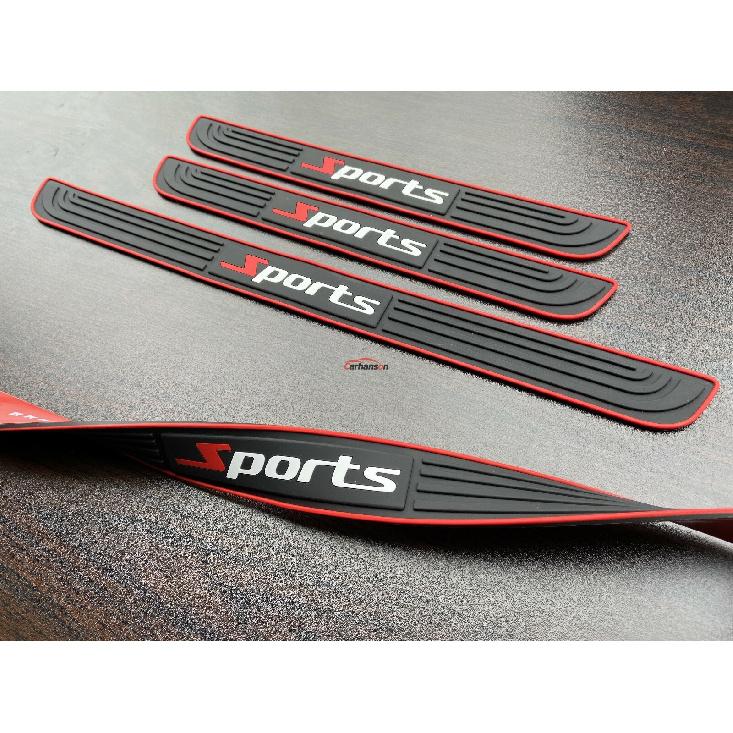 Auto Accessories Rubber Car Door Sill Threshold Protection Guards Strip Scuff