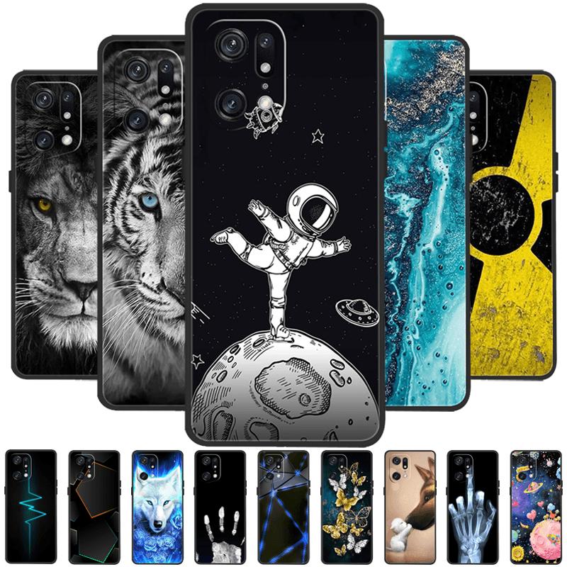For Oppo Find X5 Pro Case FindX5 Lite New Cool Fashion Soft Silicone TPU Phone Cover For OPPO Find X5 5G Protector Bumper Coque