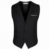 Платье Жилеты для мужчин Slim Fit Мужской костюм Жилет Мужской жилет Homme Повседневная деловая куртка без рукавов размера плюс