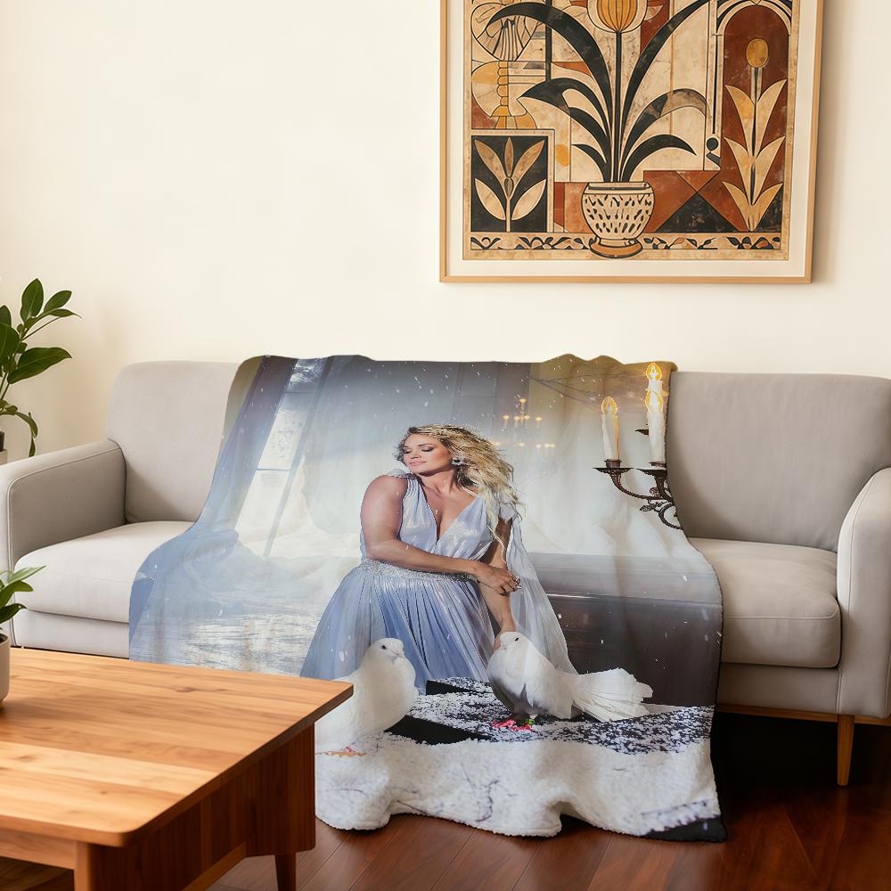 Singer C-Carrie Underwood Blanket Super Warm Comfortable Plush Throw Blanket Child Home Sofa Bedroom Gift