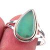 Natural Chrysoprase Gemstone Handmade 925 Solid Sterling Silver Ring Size 9 E2I38
