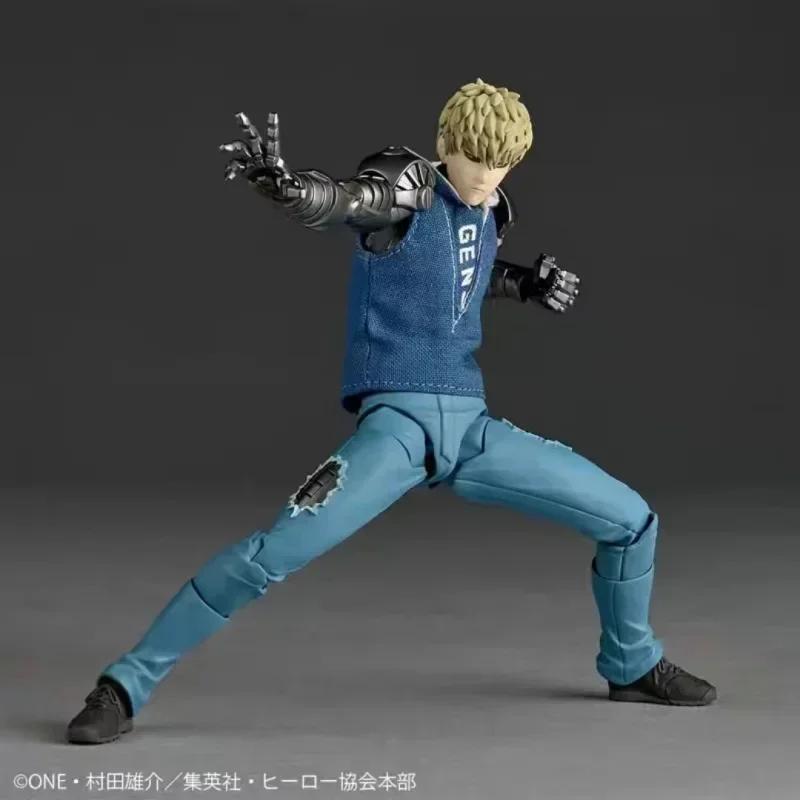 HOT Ko Genos Action Figure One Punch-man Anime Figurine Kaiyodom Revoltech Yamaguchi Joint Movable Model Statue Children Playthings Gifts