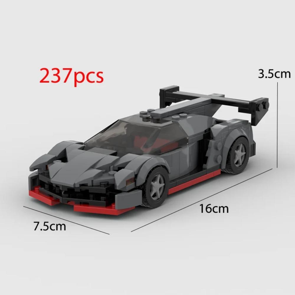 2024 Hot MOC Speed City Car Champion Racer Classic Supercar Building Blocks Brick Racing Super Technique Creative Garage DIY Set