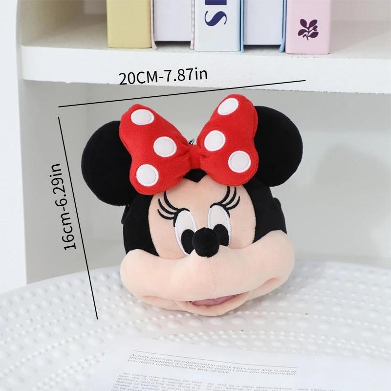 Disney Мультяшная плюшевая мини-косметичка Сумка для наушников с Микки и Минни Чехол для карт Брелок-подвеска для девочки Кошелек