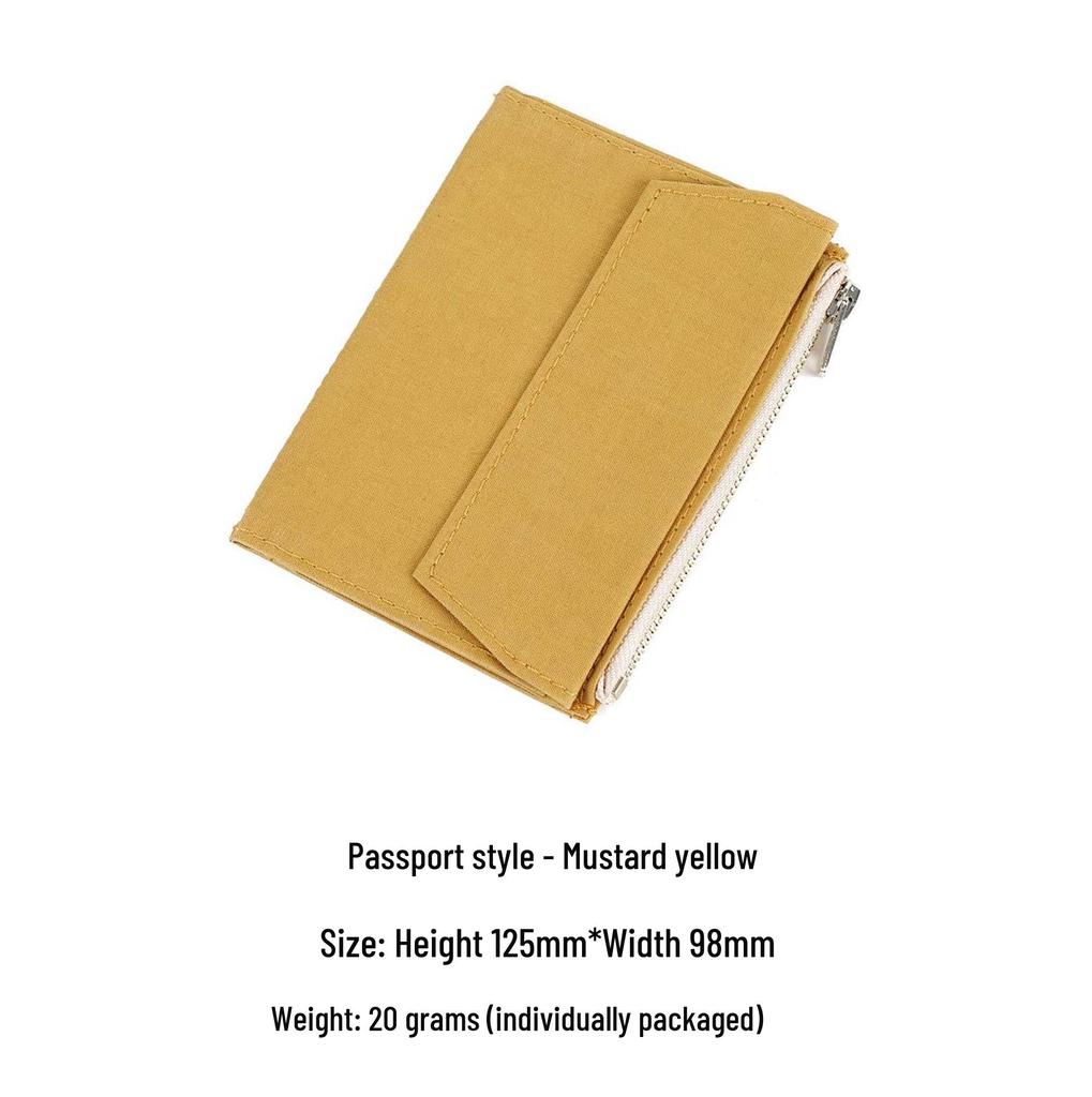 Оригинальный блокнот путешественника с бумажным тканевым карманом на молнии