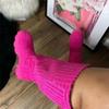 Fashion Sock Boots New Women Knee High Knitted Pointed Toe High Heel Long Boots Breathable Lady Shoes Keep Warm Fashion Botas Mujer