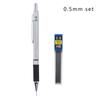 Metal Mechanical Pencil Set With Pencil Grip Leads Art Drawing Student Office Supplies 0.5/0.7/0.9/2.0mm Automatic Pencil