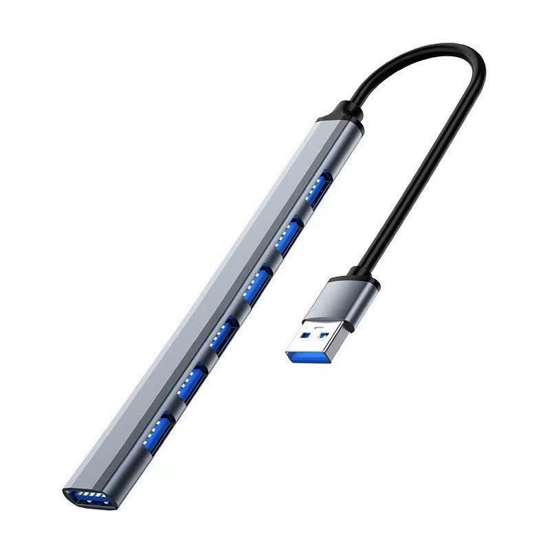 Алюминиевый сплав 7-портовый USB 3.0 хаб-расширитель и док-станция