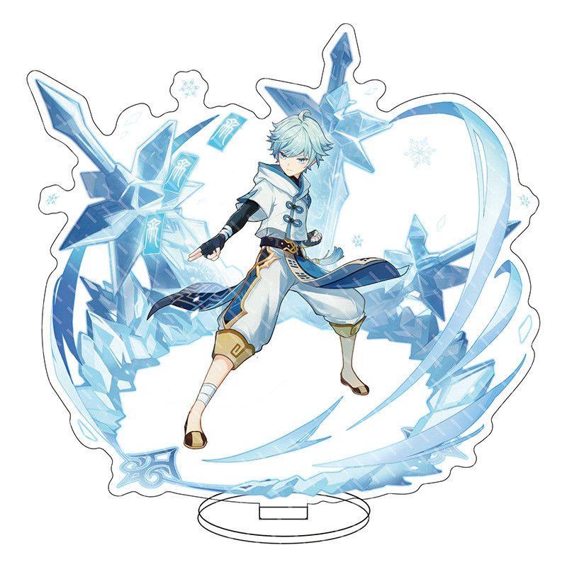 Изысканная акриловая подставка для фигурки Genshin Impact Барбатос Кэ Цин Барбара для демонстрации и декора