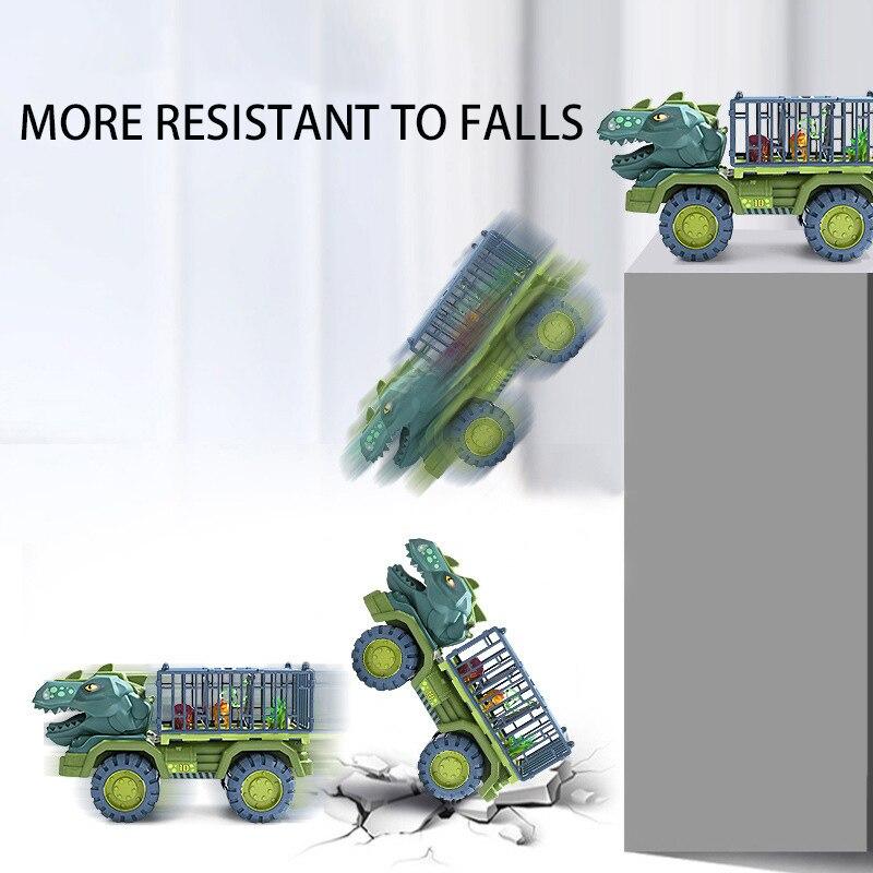 Детская игрушечная машина с динозаврами, большая модель инженерной машины, развивающая игрушка, транспортная машина, игрушка для мальчиков и девочек с динозавром, подарок