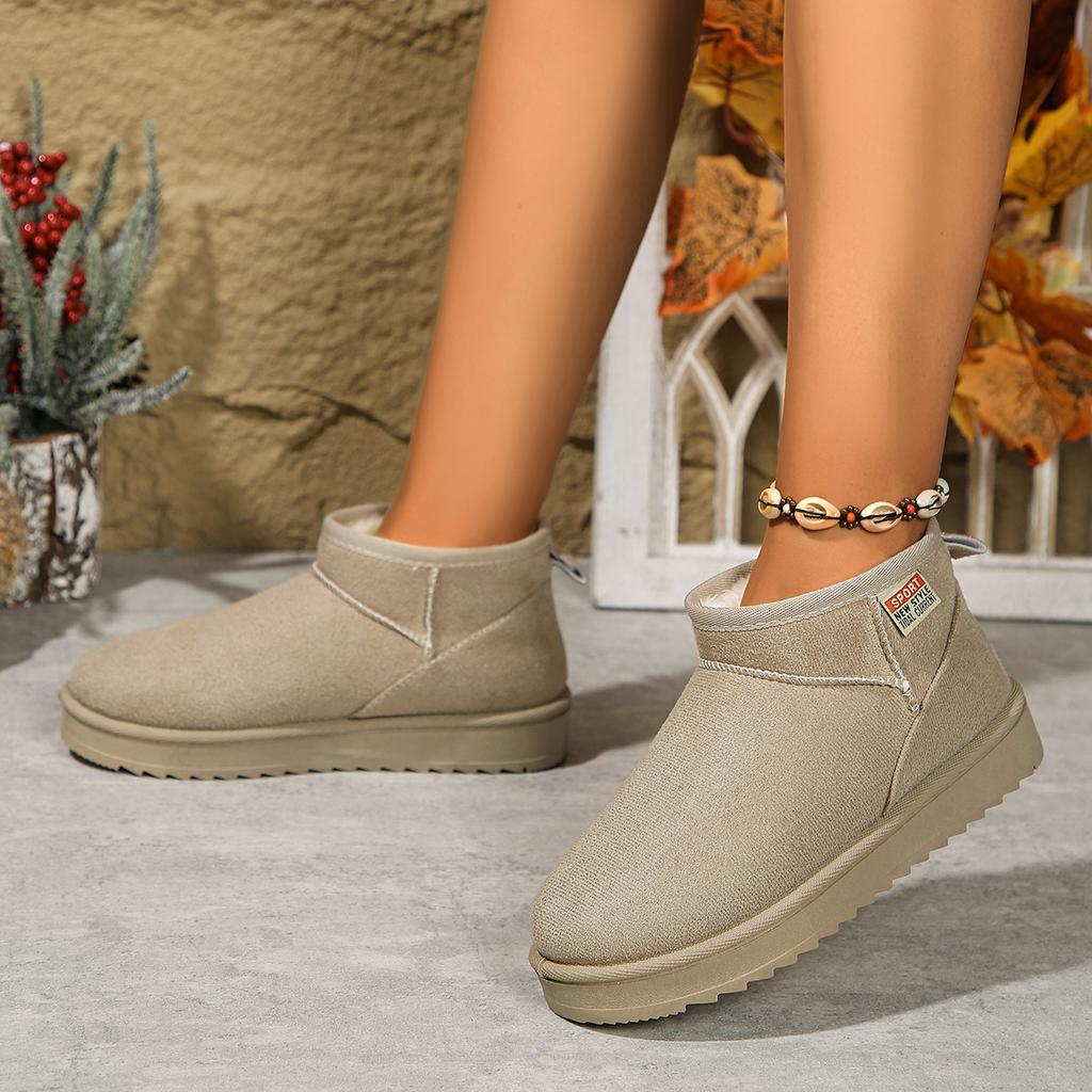 Snow Boots Women's Autumn and Winter Thick-soled Velvet Thickened Warm Cotton Shoes Northeast Outer Short Boots