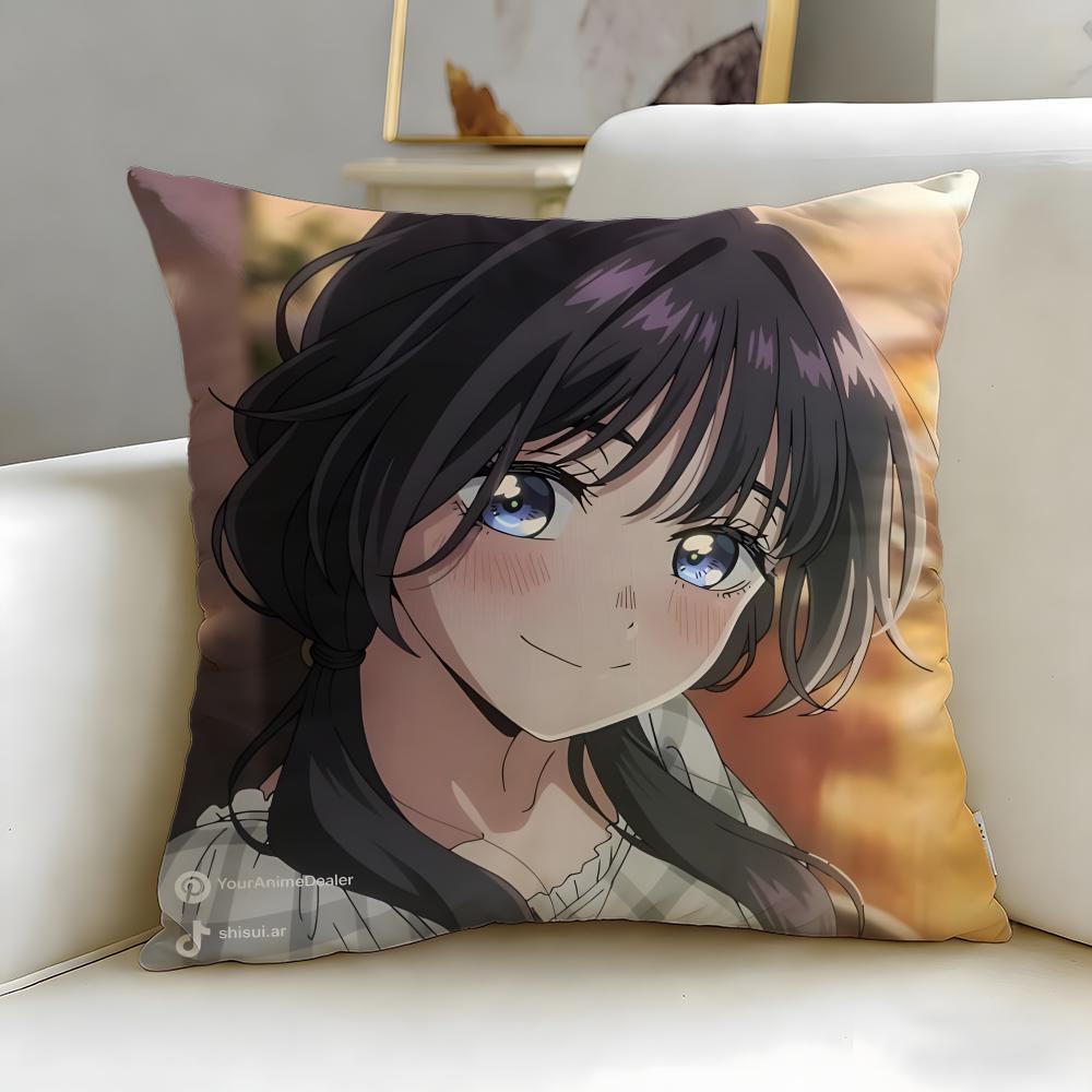 Популярный аниме-персонаж Каоруко Вагури Наволочка Мягкая и Легко стирающаяся – Универсальная для Дивана, Кровати, Путешествий и Офиса