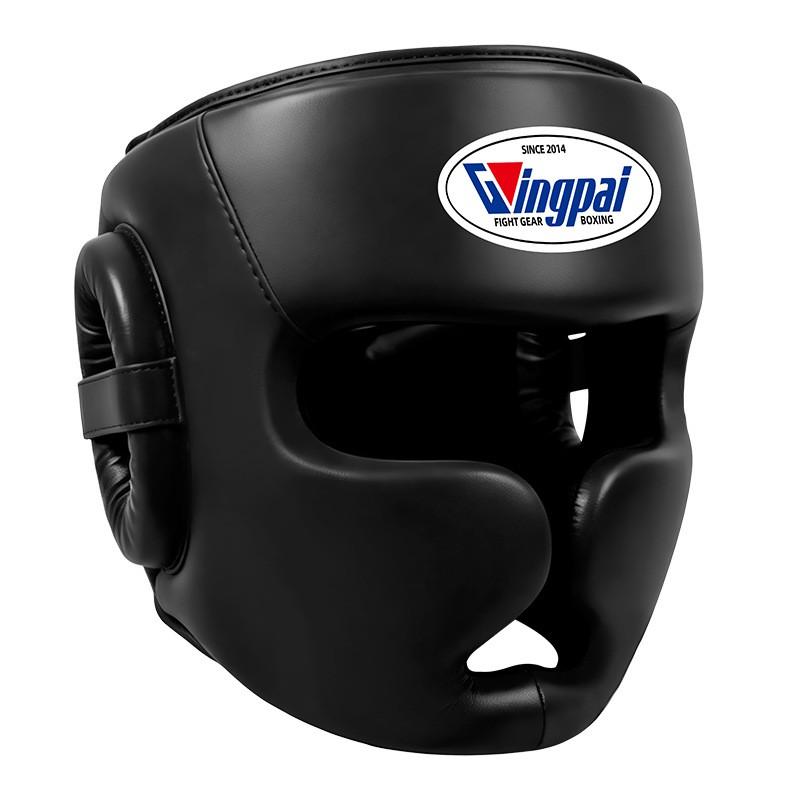 Kids Adult Boxing Headgear Full Face Protection Muay Thai MMA Training With Reinforced Nose Chin Guard