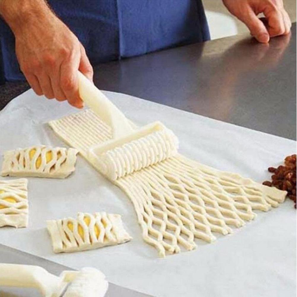 Embossing Dough Roller Lattice Cutter for Pie Pizza Cookie Cutter Pastry Baking Tools Bakeware