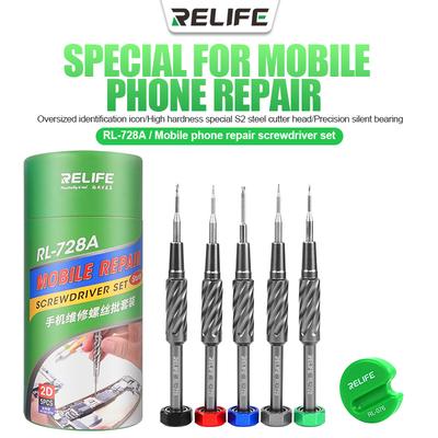 RELIFE RL-728A RL-728B Прочный набор 2D отверток для ремонта мобильных телефонов и ноутбуков Сильные магнитные инструменты-отвертки для винтов