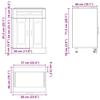 Porto Kitchen Base Cabinet Artisan Oak Wood Material