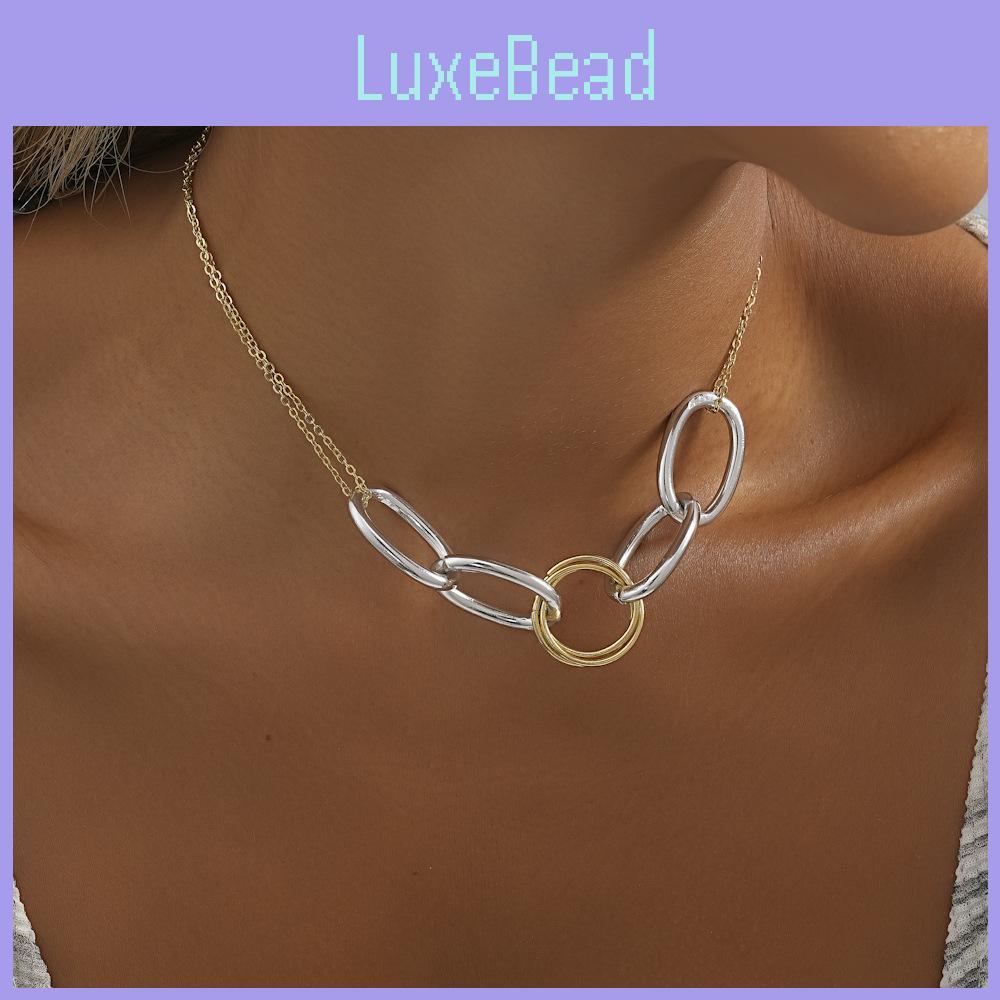 Stylish Geometric Pendant Necklace For Women Elegant Aluminum Chain Jewelry Gift