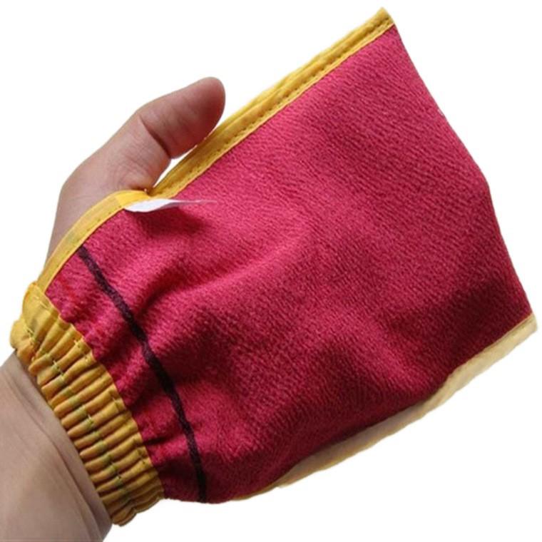 Корейские двусторонние отшелушивающие перчатки для ванны и скрабер для спины