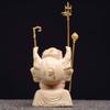 Hanro Art Sculpture Buddhist Statue, Three-Faced Daikokuten, Bringing Good Fortune and Fortune To the Seven Gods of Fortune (6cm High X 4cm Wide X