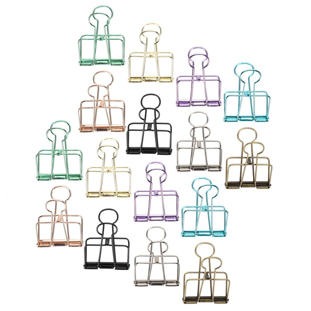Hollow Dovetail Clip MultiColor Long Tail Binder Clips Paperclip Office Decorative Tool