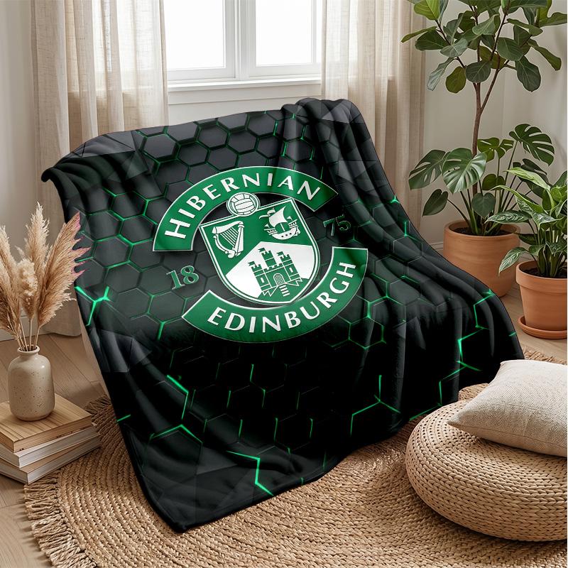 Мягкое фланелевое флисовое одеяло Hibernian FC Легкое Уютное Теплое Плед для Дивана Кровати Домашнего Декора