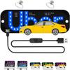 LED Light Signs for Car, Taxi Windshield Sign Car with Suction Cups Touch Dimmer on Window (Green)
