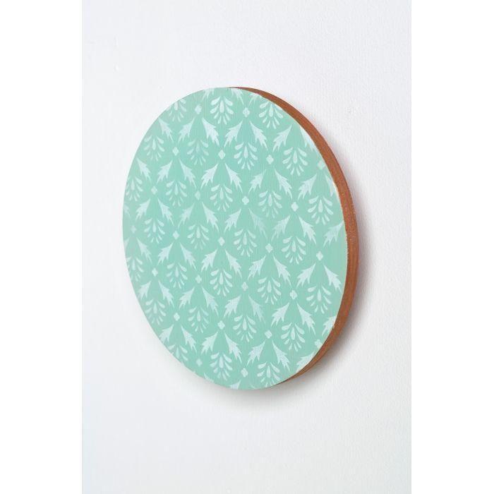 Patère - Artémio - Ronde - Bois - Beige - 15x4cm