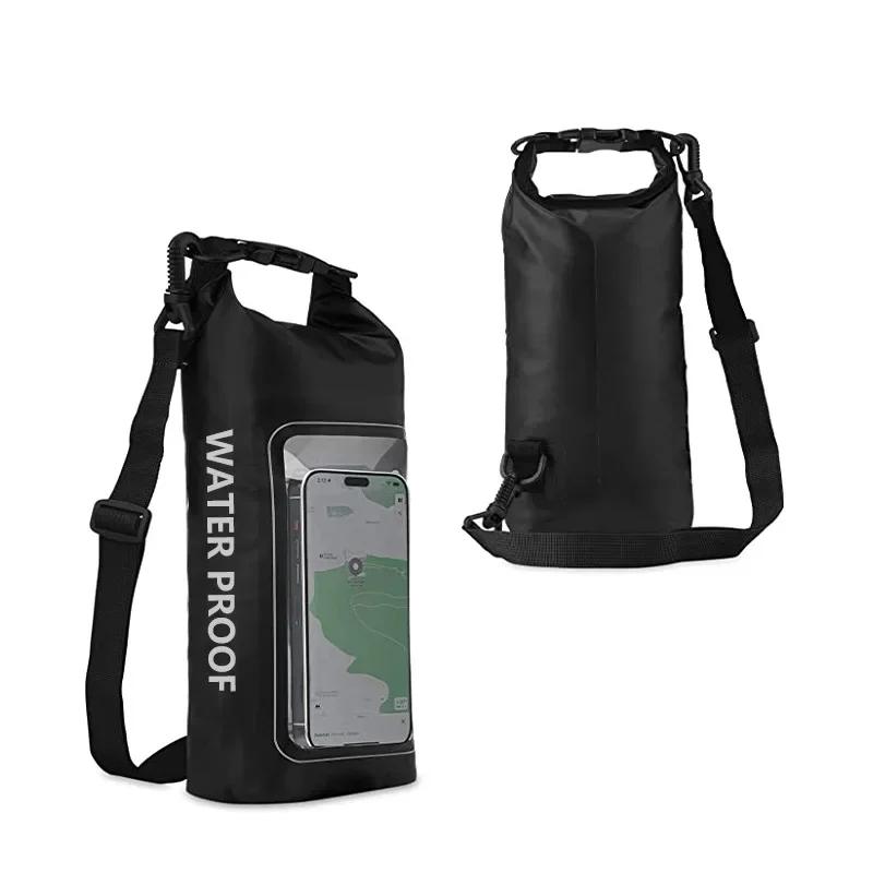 2L Dry Bag Touch Screen PVC Waterproof Bags For Trekking Drifting Rafting Surfing Kayak Outdoor Sports Bags Camping Equipment