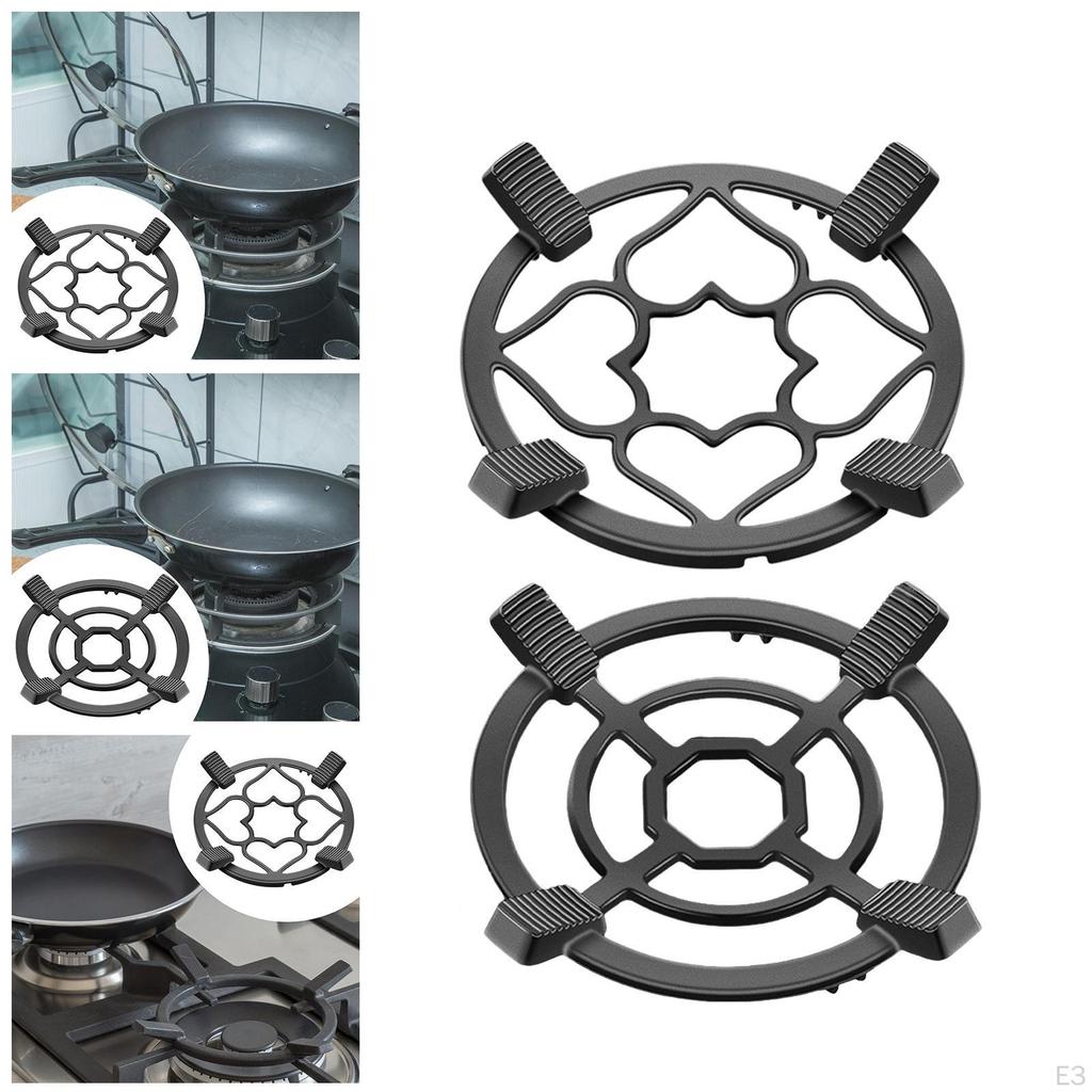 Чугунный вок для газовой плиты, подставка для варочной панели, держатель для молочника, маленькая кастрюля