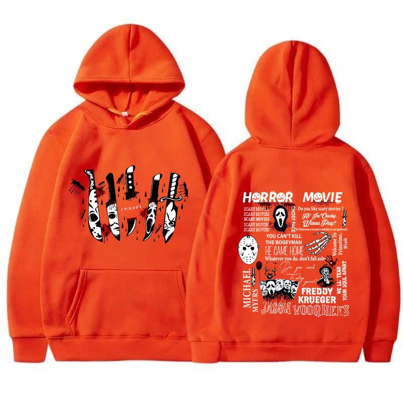 Friends Knife Horror Movie Halloween Hoodies Causal Unisex Hoodies