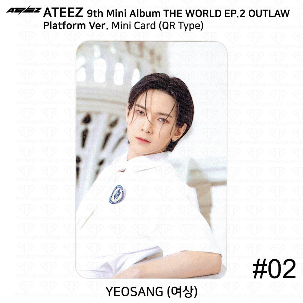 ATEEZ 9-й мини-альбом THE WORLD EP.2 OUTLAW Platform Ver QR Фотокарточка Изображение карты