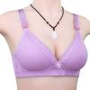 New Breathable Hole Lace Underwear Women's Simple and Comfortable Bra Large Size Steel Rimless Underwear Women