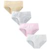 4 шт. нижнее белье для девочек-подростков, хлопковые трусы, дышащие трусики 8-14 лет