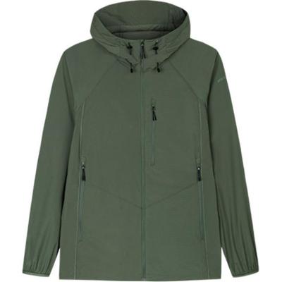 Champion Series Outdoor Солнцезащитная однотонная ветровка с капюшоном и длинным рукавом Мужская верхняя одежда Monkey-Green 152430610-2