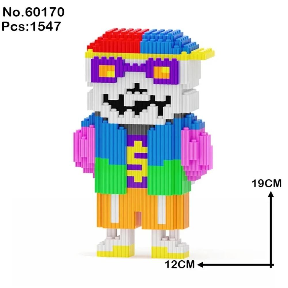 Undertale Санс Строительные Блоки Крест Кошмар Жнец Чернила Сон Скелет Монстр ABS Кубики Кукла Магические Блоки Игрушки Рождественский Подарок