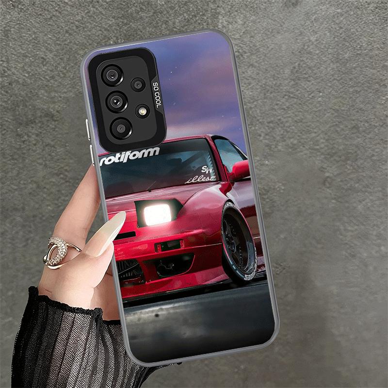 Япония JDM Спортивные Автомобили Тема Мягкий Чехол для Телефона для Samsung A17 A16 A15 A14 A13 A57 A56 A55 A54 A53 A37 A36 A35 A34 A33 A26 A25 A24