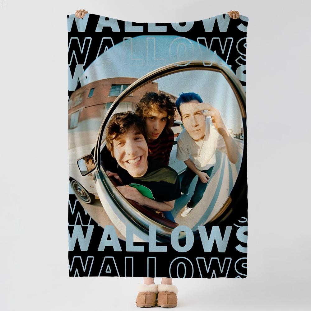 Музыка W-Wallows-s Бросок Толстое Уютное Фланелевое Одеяло, Многоцелевое Использование В Помещении На Улице Ежедневный Сон