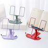 Metal Book Stand for Reading Adjustable Rest Book Holder with Page Clips Desk Documents Holder Typing Stand for Recipes Textbooks Tablet Music Book