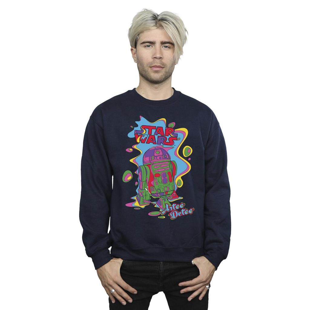 Star Wars Mens R2D2 Pop Art Sweatshirt