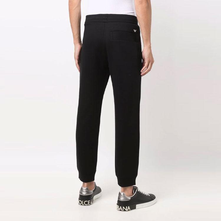 EMPORIO ARMANI Knitted Sweatpants Men's Black 8N1PS9-1JRIZ-0999