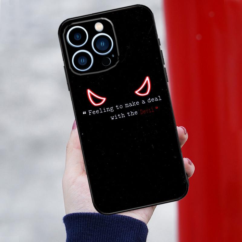 Чехол для телефона 'Дьявол Ангел' для iPhone 16 Pro 15 Pro 12 13 Mini 11 14 Pro Max XR 16 15 Plus 16e Чехол Coque
