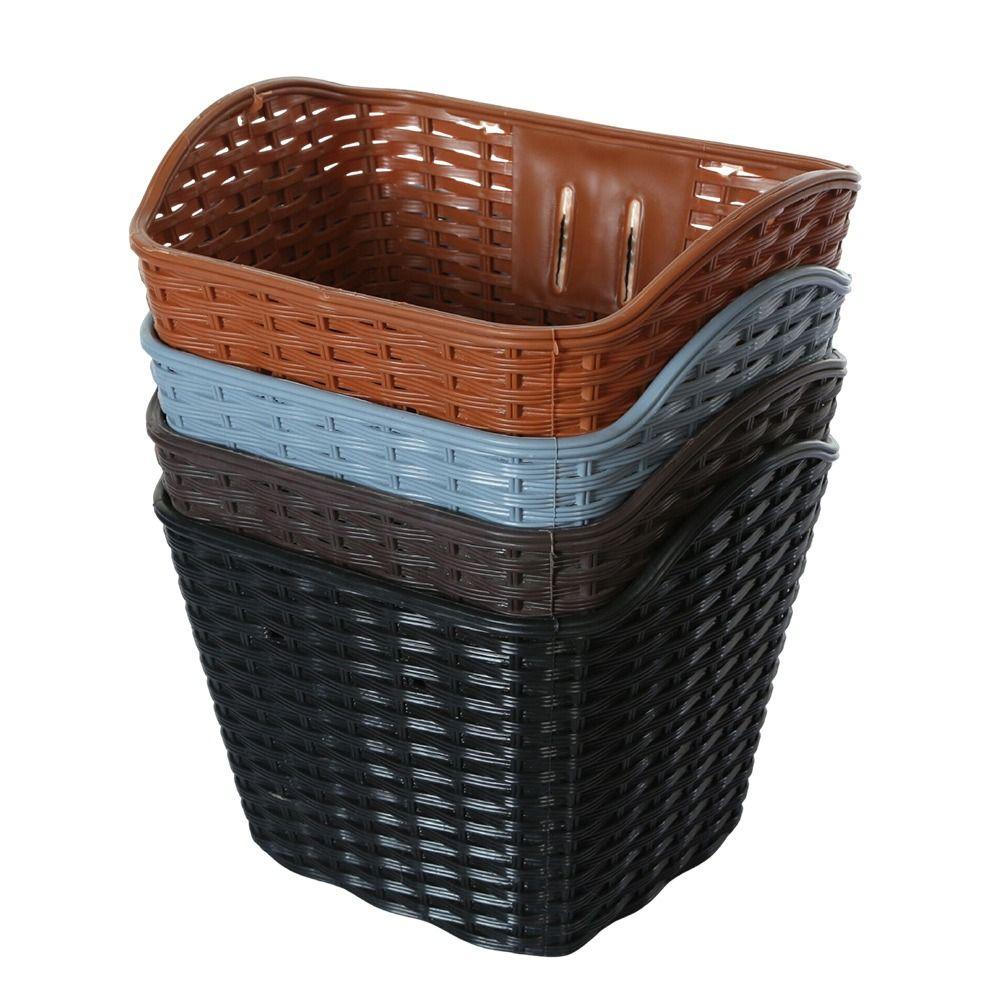 Plastic Bicycle Storage Bag Hollow Scooter Handlebar Basket Rear Cycling Accessories