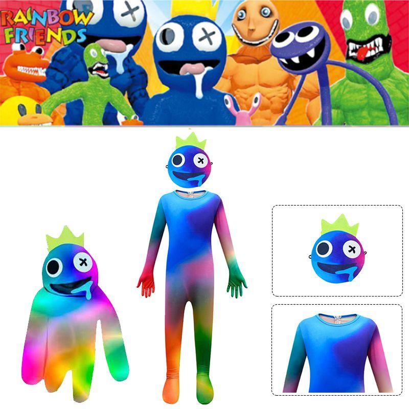 Костюм для косплея Roblox Rainbow Friends, яркий и прочный детский комбинезон для Хэллоуин-вечеринки