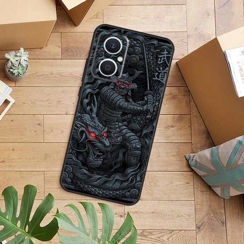 Аниме Японский Самурай Чехол для Телефона Для OPPO Reno 14 12 11 13 F 10 Pro 8T 8 Lite OPPO Find X9 X8 X6 X5 Pro Задняя Крышка